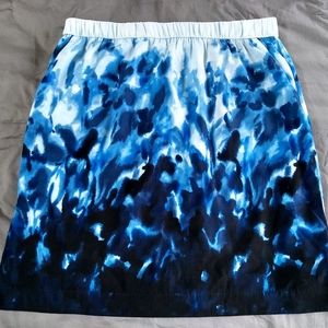 Chicos Blue Skirt with Pockets Size 2 NWT